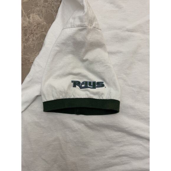Vintage Rare Nike Tampa Bay Devil Rays shirt Old Logo Y2K Large Center Swoosh - Picture 11 of 11